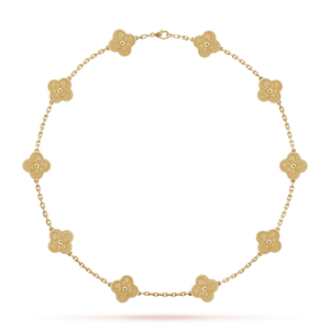18K Vintage Alhambra 10 Motifs Necklace