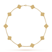 18K Vintage Alhambra 10 Motifs Necklace