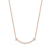 18K T Medium Diamond Pendant Necklace