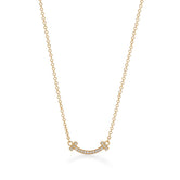 18K T Small Diamond Pendant Necklace