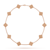 18K Vintage Alhambra 10 Motifs Necklace