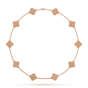 18K Vintage Alhambra 10 Motifs Necklace