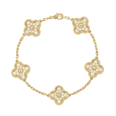 18K Vintage Alhambra Diamonds Bracelet
