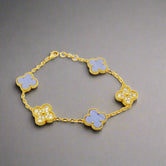 18K Vintage Alhambra Diamonds Bracelet